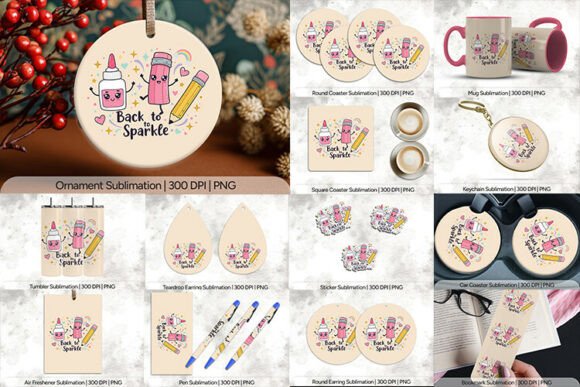 Back to Sparkle School Sublimation PNG