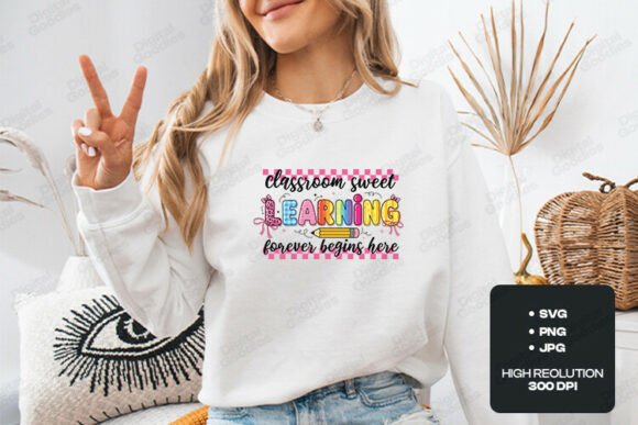 Classroom Sweet Learning SVG PNG