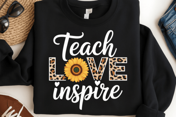 Evaluating the Teach Love Inspire Sunflower PNG for Teacher-Centric Design Projects