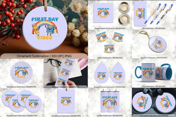 First Day Vibes Sublimation Bundle: Elevating Educational Merchandise for the Modern Creator