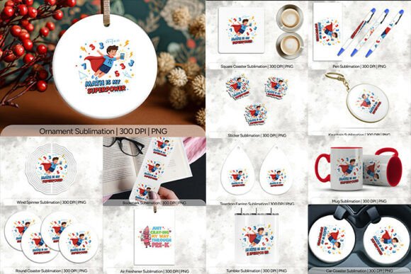 Math is My Superpower Sublimation PNG