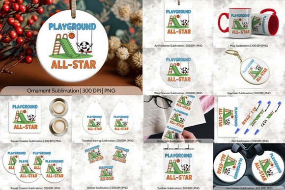 Playground All Star Sublimation PNG