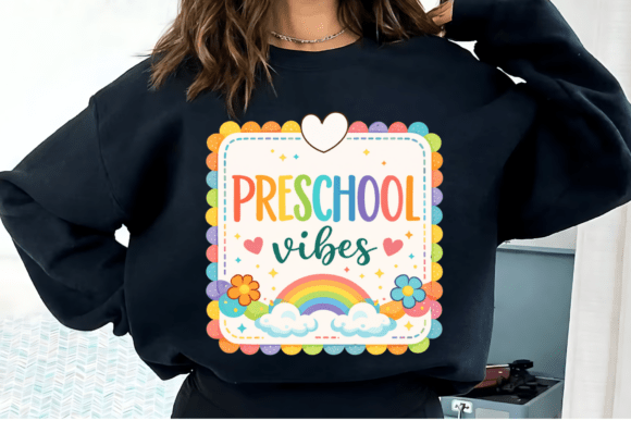 Preschool Vibes Kindergarten Teacher PNG