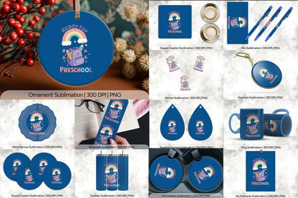 Ready for Preschool Sublimation PNG