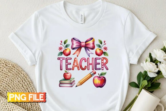 Revitalizing Educational Content with Retro Teacher Apple Supplies PNG Assets