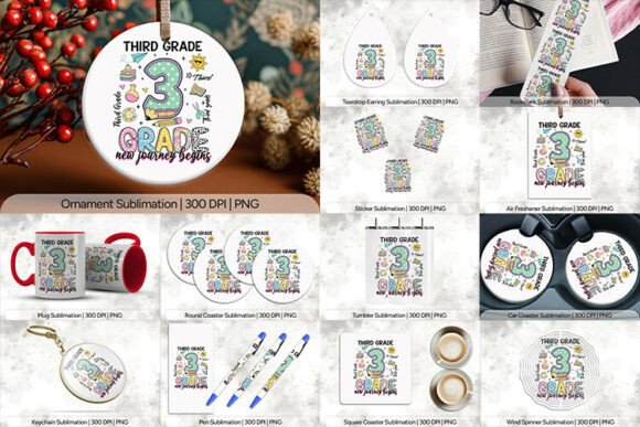 Third Grade School PNG Design: A Strategic Asset for Educational Merchandising and Digital Creatives